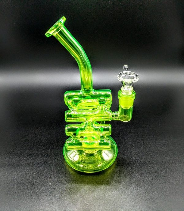 Dab Crates Green Glass Bong